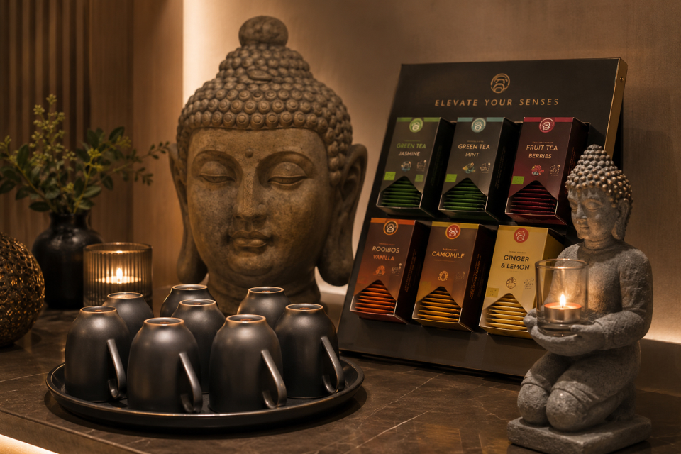 Tea corner at Wellness area